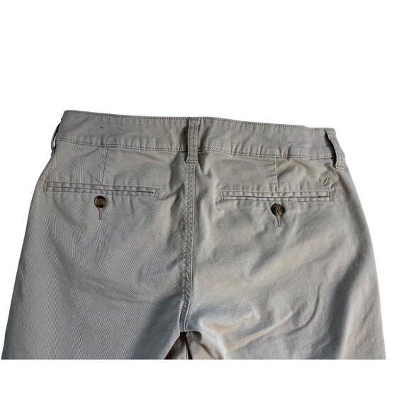 American Eagle Outfitter Khaki Pants Womens 6 Short Kick Boot Stretch School Y2K - Picture 11 of 13